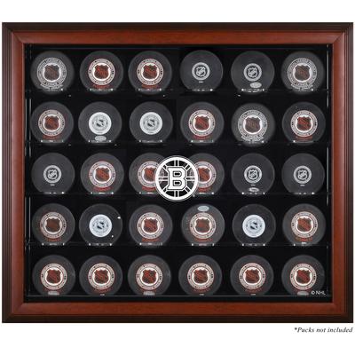 Boston Bruins Vitrine aus Mahagoni für 30 Pucks Image