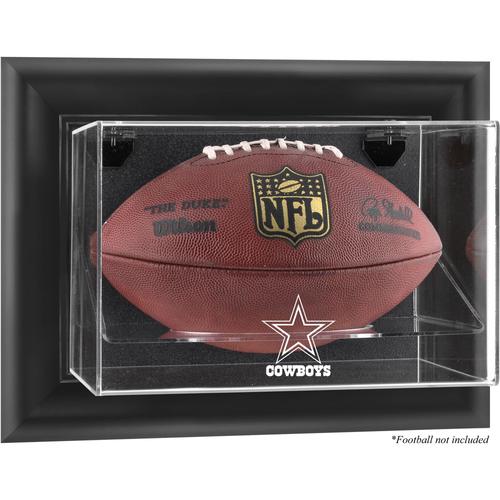 Dallas Cowboys Football-Vitrine mit schwarzem Rahmen und Wandmontage