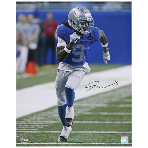 Autogrammfoto der Detroit Lions von Jameson Williams, 16 x 20 Zoll