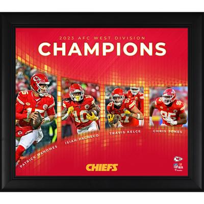 Kansas City Chiefs 2023 AFC West Division Meister-Collage, 15 x 17 Zoll Image