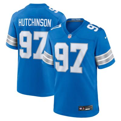 Detroit Lions Nike Game Heimtrikot - Blau - Aidan Hutchinson - Herren Image