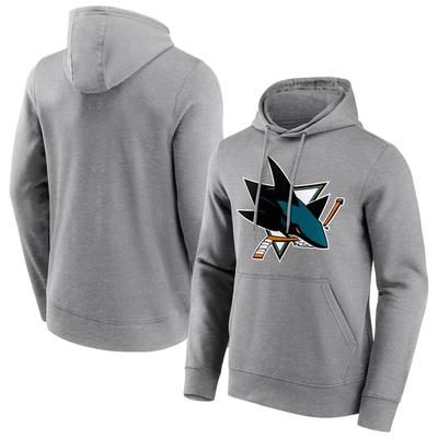 San Jose Sharks Fanatics Branded Iconic Primary Color Logo Graphic Hoodie – Sportgrau – Herren Image