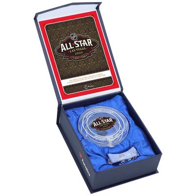 2022 NHL All-Star Game Crystal Puck – gefüllt mit beim Spiel verwendetem Eis Image