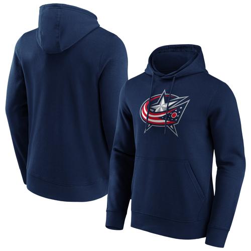 Columbus Blue Jackets Fanatics Branded Iconic Primary Color Logo Graphic Hoodie – Navy – Herren