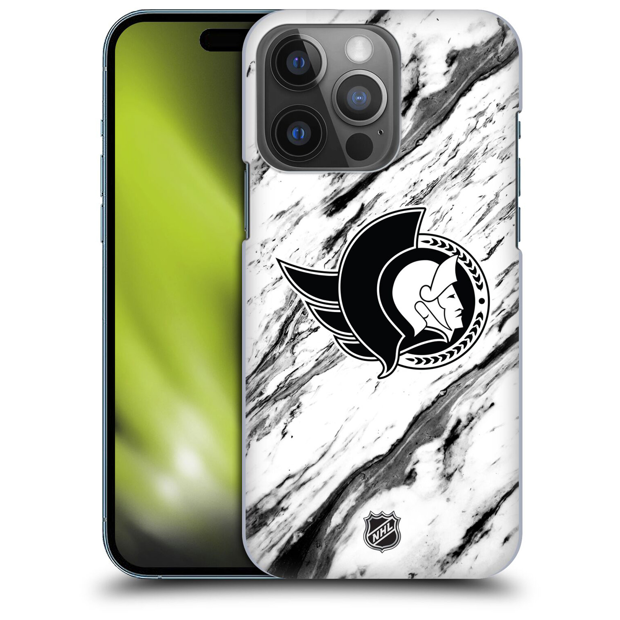 Ottawa Senators NHL Marble Pattern Grafik Phone Case - iPhone Image