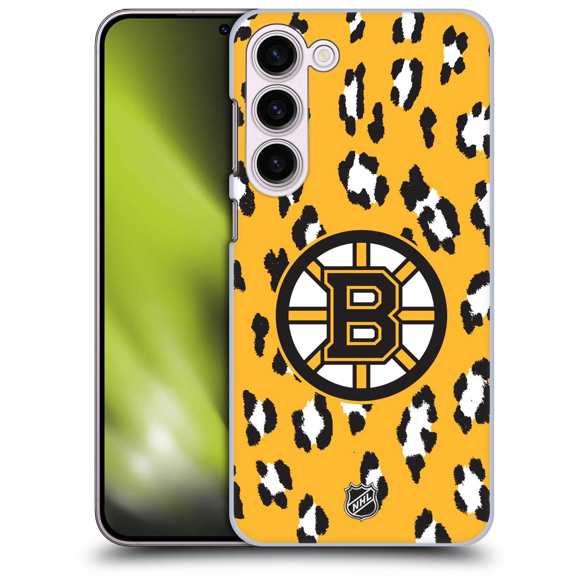 Boston Bruins NHL Leopard Grafik Phone Case - Samsung Image