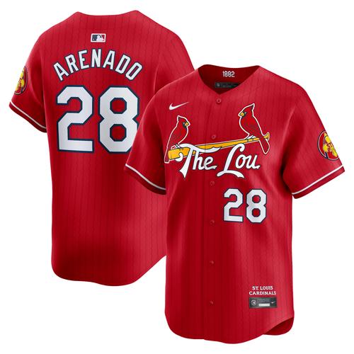 St. Louis Cardinals Nike MLB Limited City Connect-Trikot – Rot – Nolan Arenado – Herren