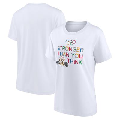 The Olympic Collection x Looney Tunes Weights Typography Grafik T-Shirt - Weiß - Damen Image