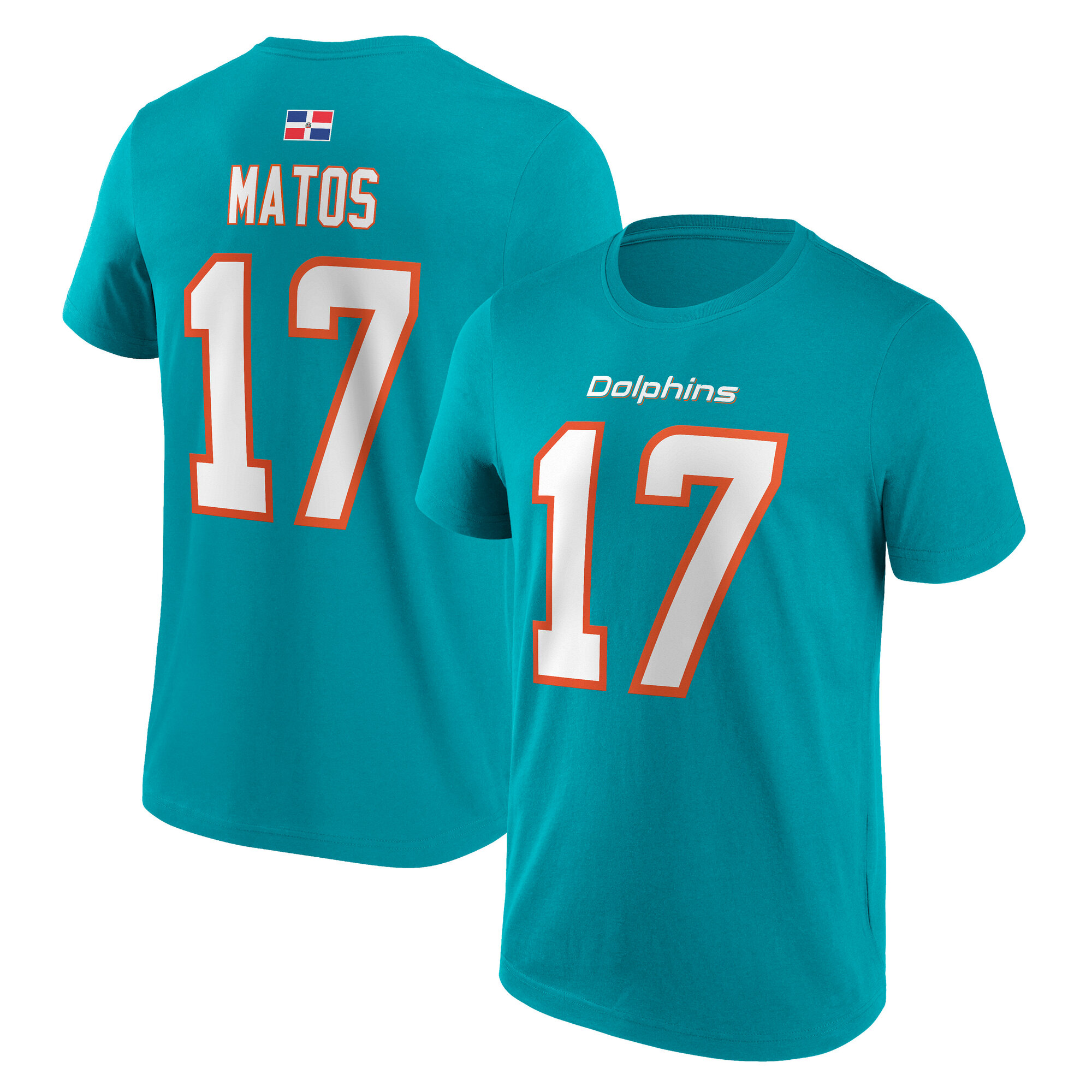 Miami Dolphins Name und Number T-Shirt - Bayron Matos 79 - Herren Image