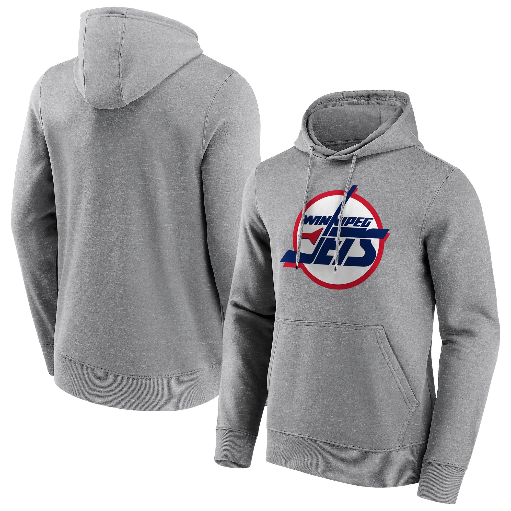 "Winnipeg Jets Fanatics Branded True Classics Vintage Graphic Hoodie - Sportgrau - Herren" Image