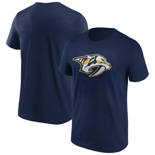 Nashville Predators Fanatics Branded Iconic Primary Color Logo Graphic T-Shirt – Navy – Herren