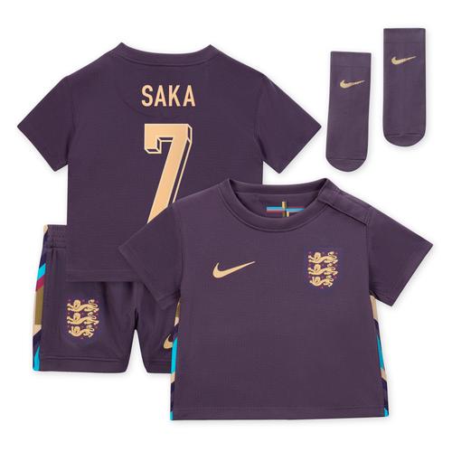 England Nike Away Stadium Mini Kit 2024 – Baby mit Aufdruck Saka 7