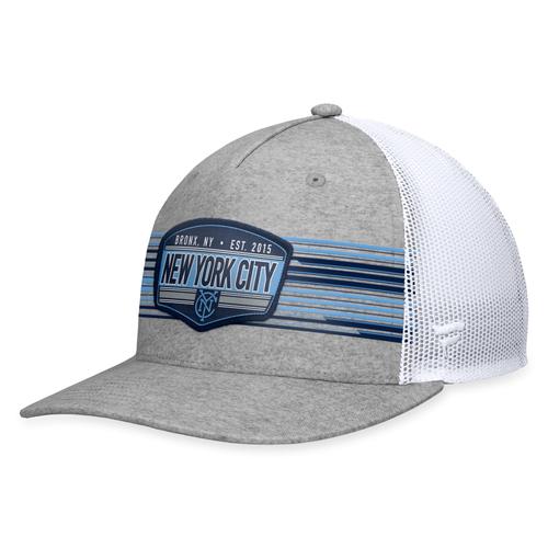 Fanatics Branded Steel New York City FC Stroke Trucker Snapback-Mütze für Herren