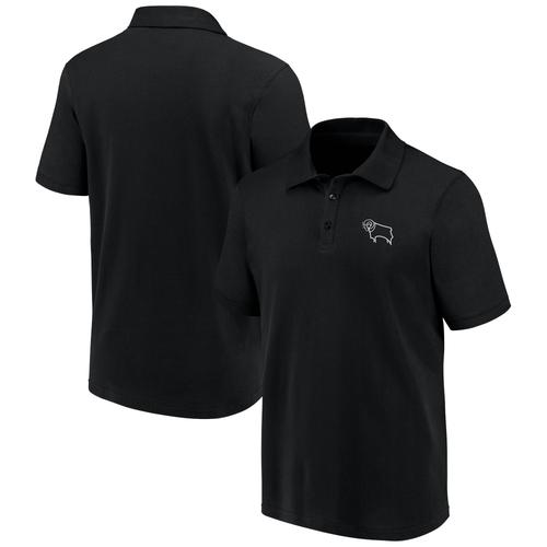 Derby County Essentials Polo – Schwarz – Herren