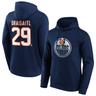 Edmonton Oilers Fanatics Branded Iconic Name & Number Graphic Hoodie - Navy - Draisaitl 29 - Herren