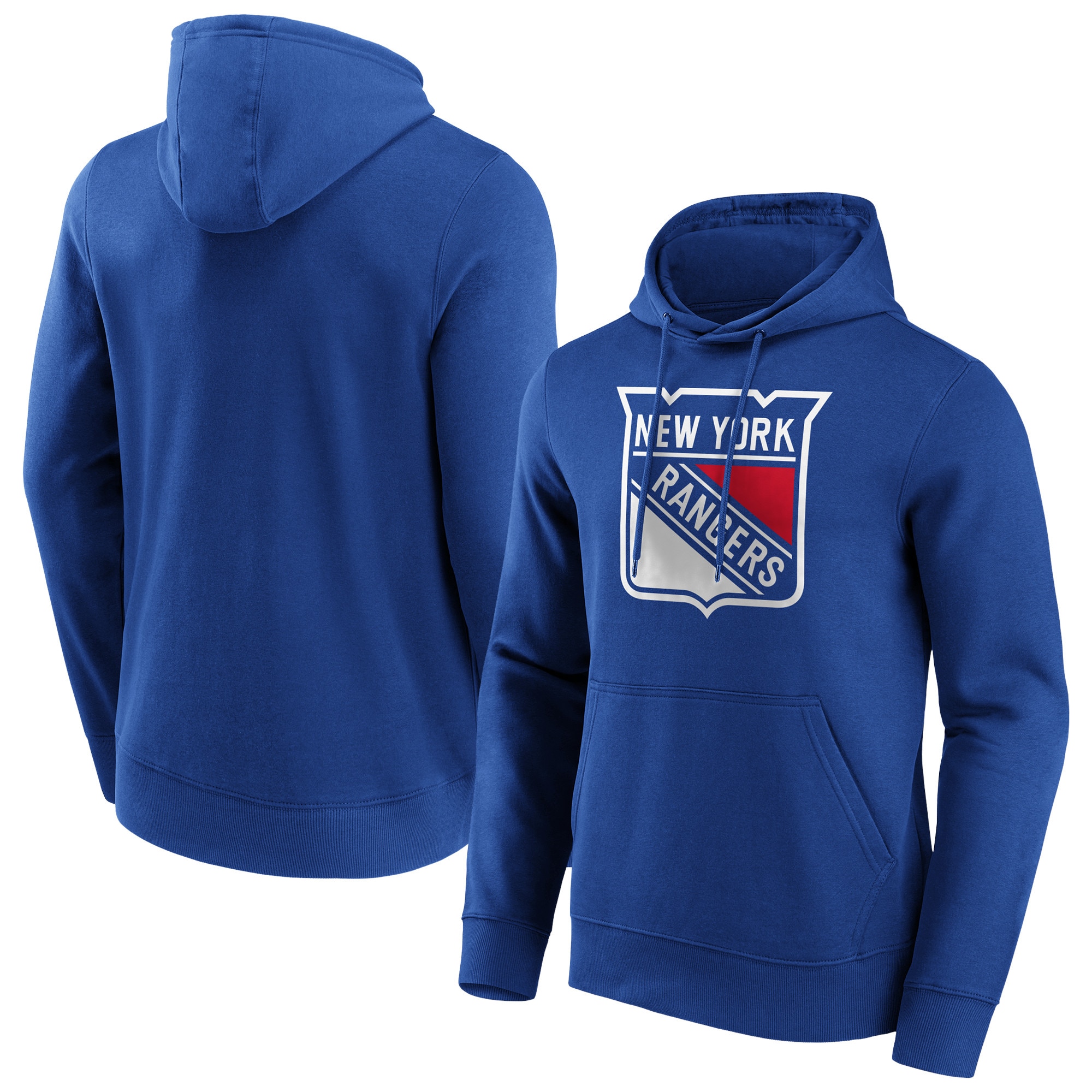 New York Rangers Fanatics Branded Iconic Primary Color Logo Graphic Hoodie – Königsblau – Herren Image
