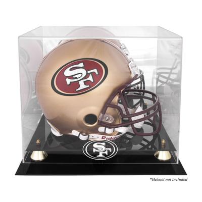 Vitrine für den Golden Classic-Helm der San Francisco 49ers mit verspiegelter Rückseite Image