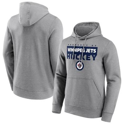 Winnipeg Jets Fanatics Branded Gain Ground Hoodie - Sportgrau - Herren Image