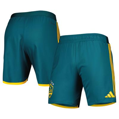 Grüne adidas LA Galaxy 2023 Auswärtstrikot AEROREADY Authentic für Herren Image