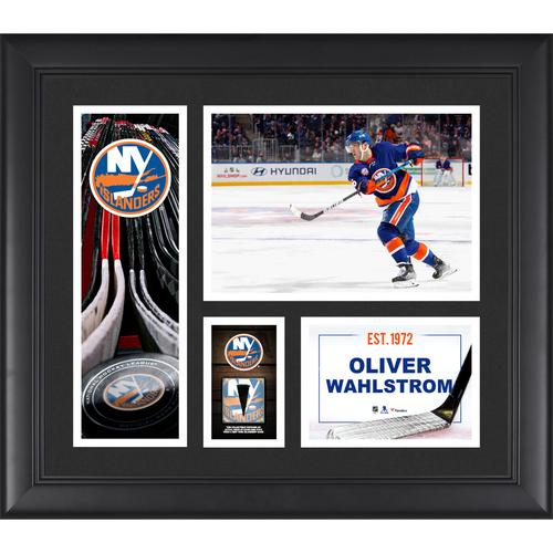 Oliver Wahlstrom, New York Islanders, unsigniertes, gerahmtes 15