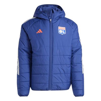 Olympique Lyon adidas Winterjacke – Marineblau Image