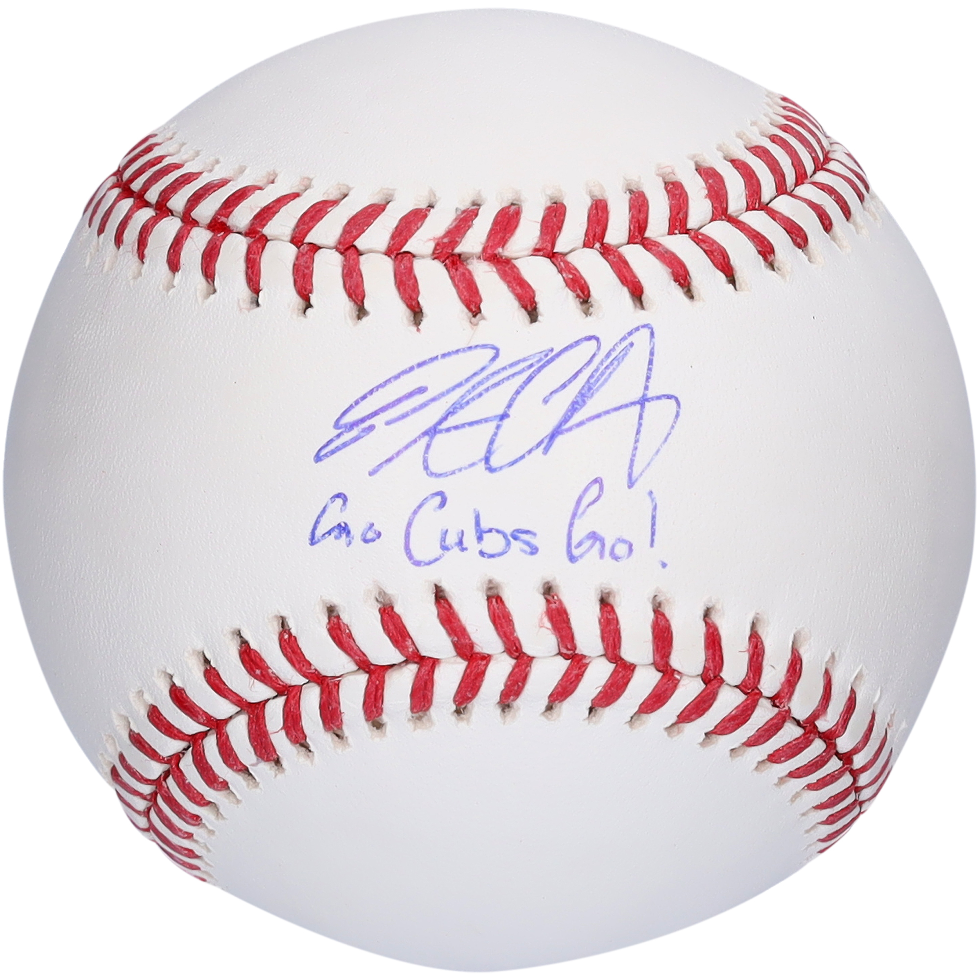 Von Pete Crow-Armstrong signierter Baseball der Chicago Cubs mit der Aufschrift „Go Cubs Go!“ Image