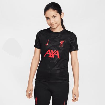 Liverpool Nike Ausweich Pre Match Trikot - Schwarz - Kinder Image