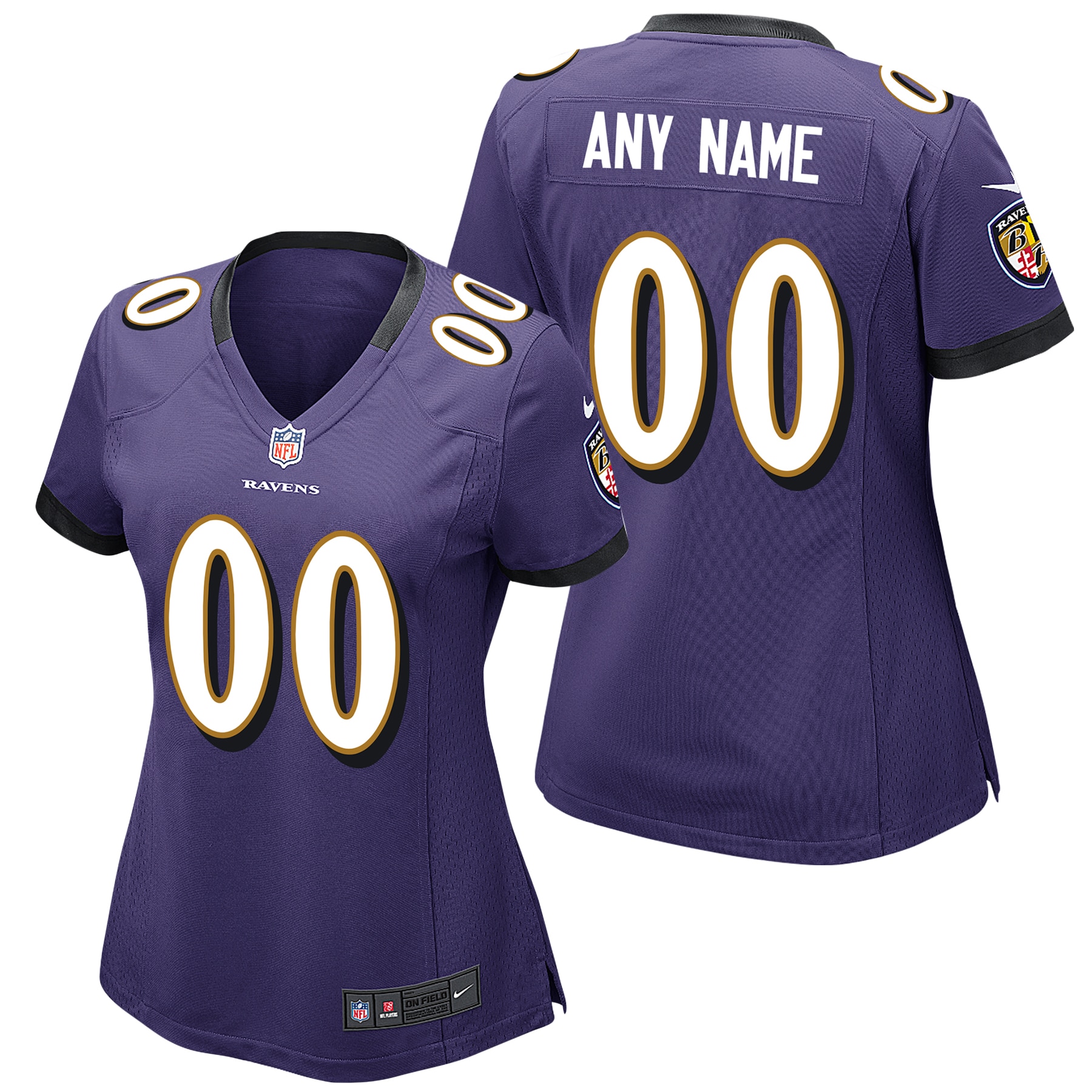 Baltimore Ravens Nike Game Heimtrikot - Personalisiert - Damen Image