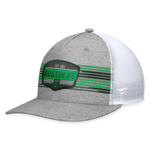 Herren Fanatics Steel Austin FC Stroke Trucker Snapback-Mütze