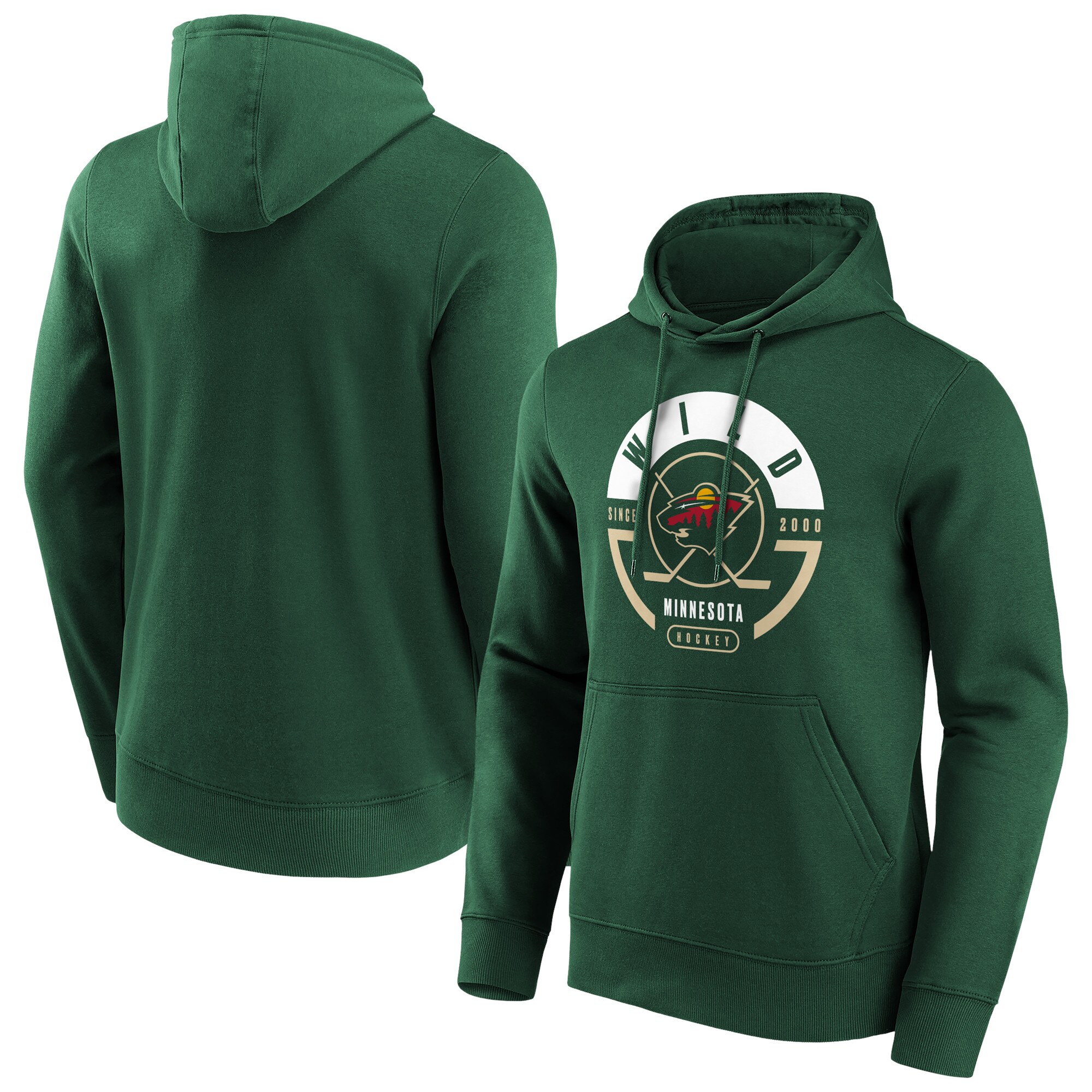 Minnesota Wild Fanatics Branded Block Party Hoodie - Dunkelgrün - Herren Image