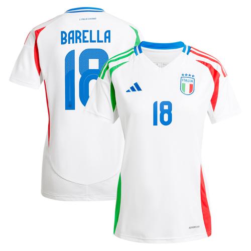 Italien 24 adidas Auswärtstrikot - Damen mit Aufdruck Barella 18