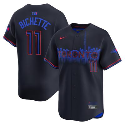 Schwarzes Nike Bo Bichette Toronto Blue Jays 2024 City Connect Limited-Spielertrikot für Herren Image