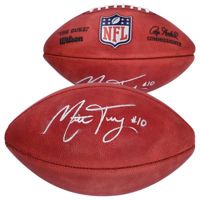 Mitchell Trubisky, Buffalo Bills, signierter Wilson Duke, Profi-Football in Farbe Image