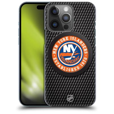 New York Islanders NHL Puck Texture Grafik Phone Case - iPhone Image