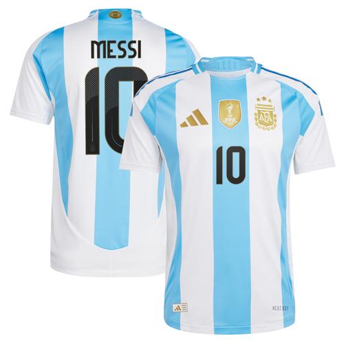 Weißes adidas Lionel Messi-Heimtrikot der argentinischen Nationalmannschaft 2024 für Herren