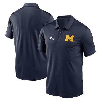 Jordan Brand Michigan Wolverines Primetime Franchise Performance-Poloshirt für Herren, Marineblau Image