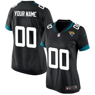 Jacksonville Jaguars Nike Ausweichtrikot - Schwarz - Personalisiert - Damen Image