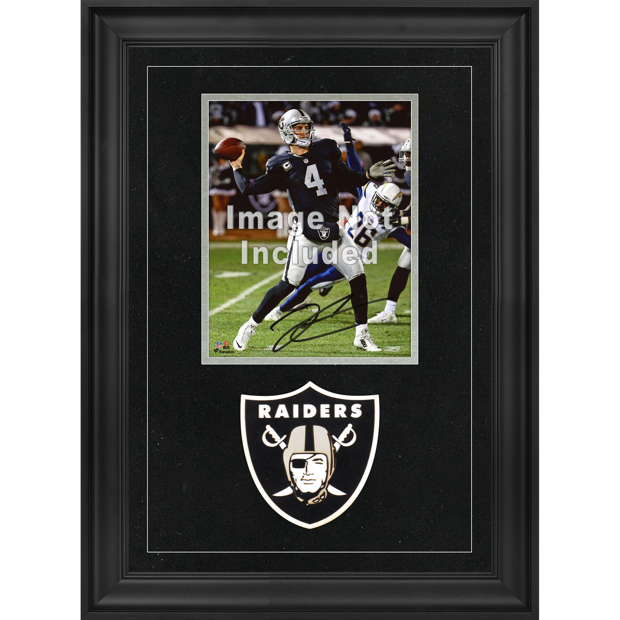 Las Vegas Raiders Deluxe vertikaler Fotorahmen 8 x 10 Zoll mit Teamlogo Image