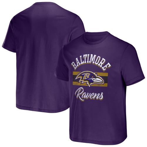 Lila gestreiftes T-Shirt der Baltimore Ravens für Herren aus der NFL x Darius Rucker-Kollektion von Fanatics