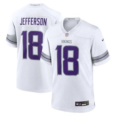 Minnesota Vikings Nike Game Ausweichtrikot - Weiß - Justin Jefferson - Herren Image