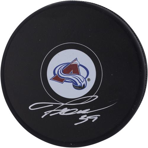 Pavel Francouz Colorado Avalanche signierter Hockey-Puck 2022