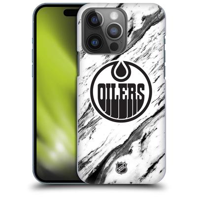 Edmonton Oilers NHL Marble Pattern Grafik Phone Case - iPhone Image