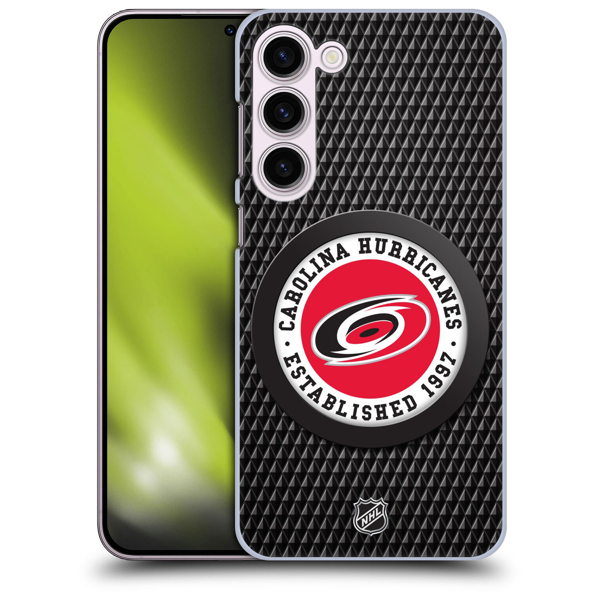 Carolina Hurricanes NHL Puck Texture Grafik Phone Case - Samsung Image