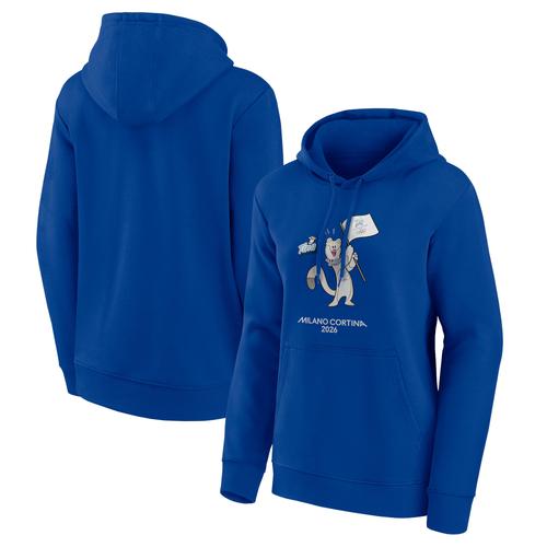 Milano Cortina 2026 Olympics Mascotte Graphic Hoodie – Blau – Damen