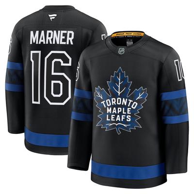 Schwarzes alternatives Premium-Trikot der Toronto Maple Leafs mit Mitch Marner Fanatics für Herren Image