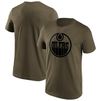 Edmonton Oilers Mono-Logo-Grafik-T-Shirt – Herren Image