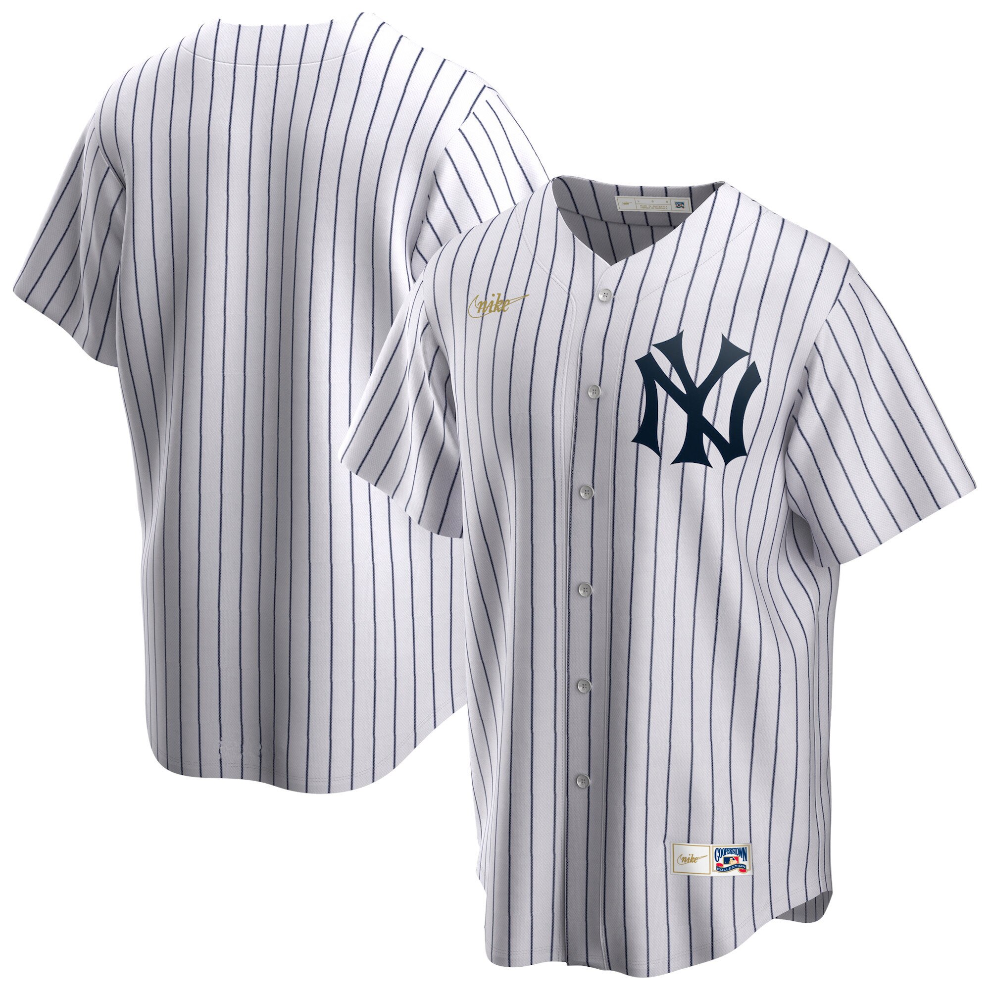 New York Yankees Nike Offizielles Cooperstown-Trikot – Herren Image