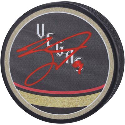 Jack Eichel Vegas Golden Knights signierter 2022-23 Reverse Retro Hockey Puck Image