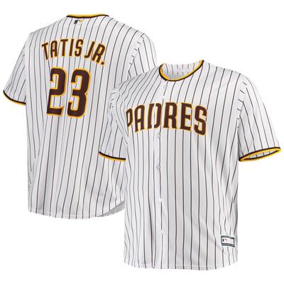 Herren-Replika-Spielertrikot der San Diego Padres mit Fernando Tatis Jr., weiß, in großen und langen Größen Image