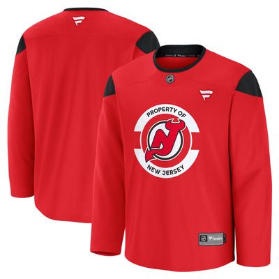 Rotes New Jersey Devils-Trainingstrikot für Herren von Fanatics Image